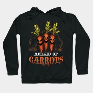 Scary Zombie Carrots Funny Vegtable Horror Themed Apparel Hoodie